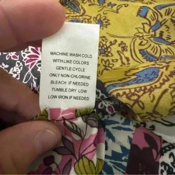 NWT 3XL Daniel Rainn Long Sleeve Scoop V-Neck Floral Boho Inspired Tunic Blouse - Picture 12 of 13